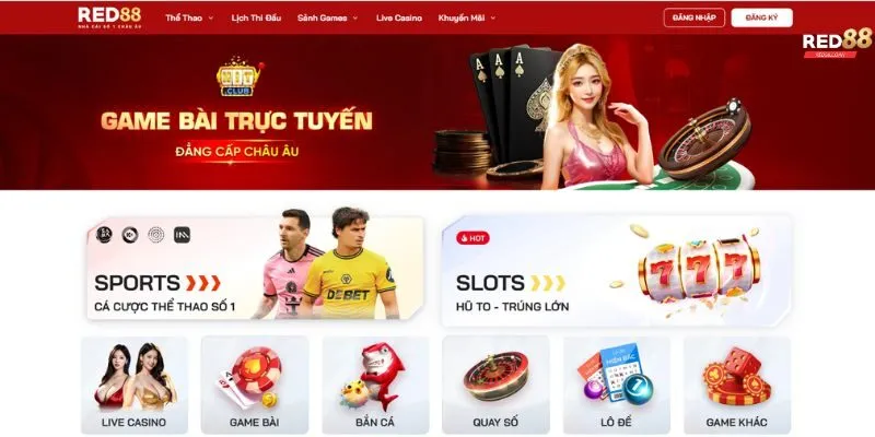 Trang chủ 35 Giới thiệu tổng thể về nhà cái Red88
